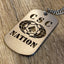 CSC Nation - Titanium Cut Through Dog Tag