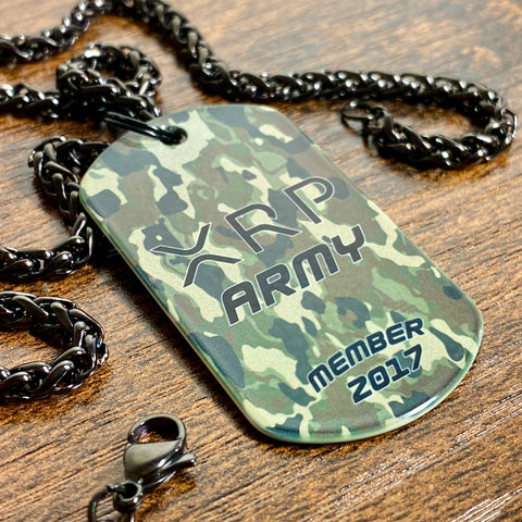XRP Army Dog Tag - Camo Member Edition